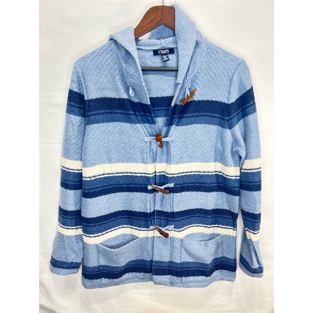Chaps Denin Knitted women hooded sweater Blue size M